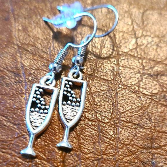 Jewelry - - Drinking  Glass Earrings